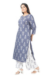 Women's Rayon Kurti and Plazzo printed set for Women
