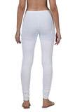 100% Cotton Lycra Super Combed 4-way Stretchable Premium Leggings for women - White