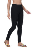 100% Cotton Lycra Super Combed 4-way Stretchable Premium Leggings for women - Black