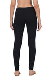 100% Cotton Lycra Super Combed 4-way Stretchable Premium Leggings for women - Black