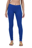 100% Cotton Lycra Super Combed 4-way Stretchable Premium Leggings for women - Blue